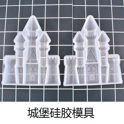 DIY Crystal Dropper AB Glue Dreamy Gorgeous Castle Silicone Mold