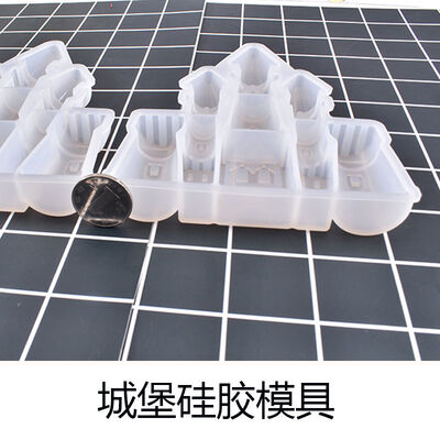 DIY Crystal Dropper AB Glue Dreamy Gorgeous Castle Silicone Mold