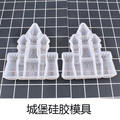 DIY Crystal Dropper AB Glue Dreamy Gorgeous Castle Silicone Mold