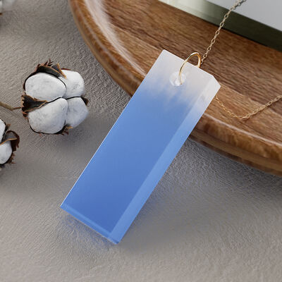 DIY Crystal Dropper Heart-shaped Rectangular Pendant Hanging Mold With Hole Heart Necklace Rectangular Earring Silicone Mold