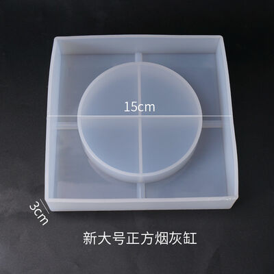 DIY Crystal Resin Ashtray Mold New Square Ashtray Mold Mirror Ashtray Mold
