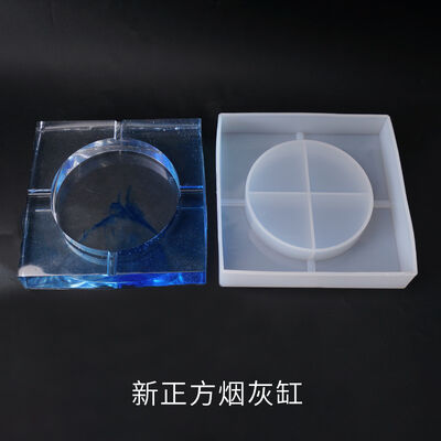 DIY Crystal Resin Ashtray Mold New Square Ashtray Mold Mirror Ashtray Mold