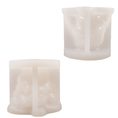 DIY Parent Child Cat Home Gypsum Silicone Mold Three Dimensional Cat Aromatherapy Candle Mold