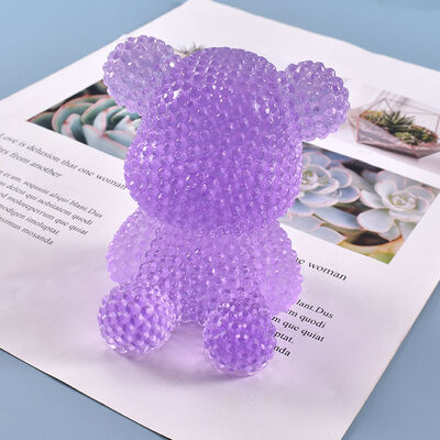 DIY Crystal Dropping Gel Diamond Bear Mold Cute 3D Diamond Bear Cartoon Gypsum Silicone Mold
