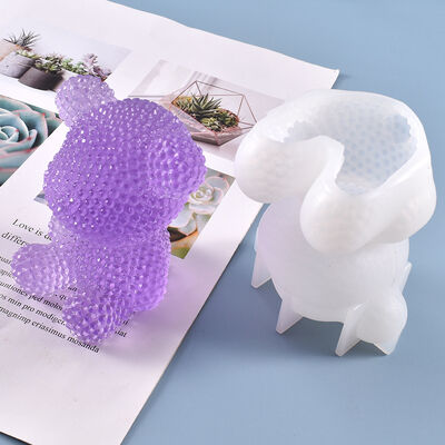 DIY Crystal Dropping Gel Diamond Bear Mold Cute 3D Diamond Bear Cartoon Gypsum Silicone Mold
