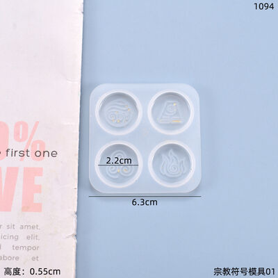 DIY Crystal Dropper Glue Mold, Religious Symbol Hanging Decoration, Token Silicone Mold Manufacturer, Spot Wholesale