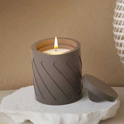 Crystal Dropper Resin Circular Stripe Storage Can DIY Gypsum Candle Cup Container Silicone Mold