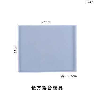 DIY Crystal Dropping Gel Platform Mold Large 26cm Rectangular Platform Tray Rectangular Silicone Mold