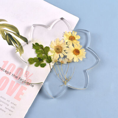 DIY Crystal Dropper Mold Homemade Beautiful Lotus Coaster Silicone Mold Manufacturer Spot Wholesale