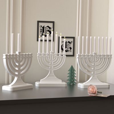 Hanukkah Candlestick Silicone Mold European Hanukkah Lamp Stand Aromatherapy Candlestick Gypsum Mold