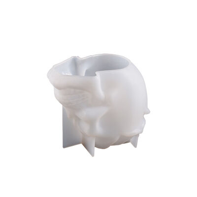 Crystal Dropper Resin Rose Skull Pen Holder Silicone Mold DIY Gypsum Cement Ornament Grinder