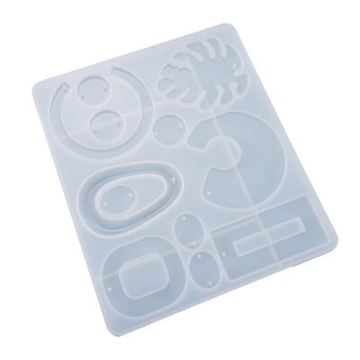 DIY Drip Glue Mold Earring Pendant Homemade Jewelry Earnail Pendant Decorative Silicone Mold Wholesale