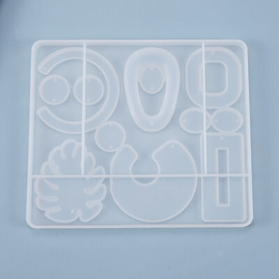 DIY Drip Glue Mold Earring Pendant Homemade Jewelry Earnail Pendant Decorative Silicone Mold Wholesale