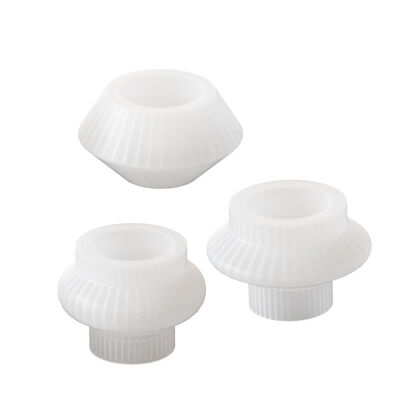 DIY Resin Stripe Lantern Geometric Storage Jar Candle Holder Aromatherapy Gypsum Candle Cup Silicone Mold