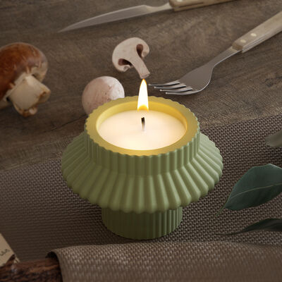 DIY Resin Stripe Lantern Geometric Storage Jar Candle Holder Aromatherapy Gypsum Candle Cup Silicone Mold