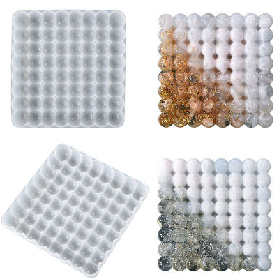 DIY Resin Drip Magic Ball Air Cushion Plaster Pad Grinding Mold Round Bead Cup Pad Display Stand Hanging Tag Silicone Mold