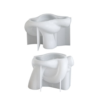 Aromatherapy Gypsum Cement Creative European Knot Long Candle Holder Gypsum Ornament Silicone Mold