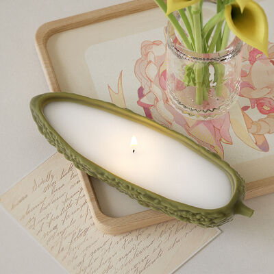 Resin Gypsum Bitter Gourd Storage Box Storage Can Grinding Tool DIY Aromatherapy Candle Cup Decoration Silicone Mold