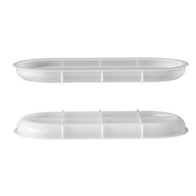 Ins Simple Elliptical Stripe Tray Silicone Mold DIY Aromatherapy Gypsum Storage Dish Dropping Mold