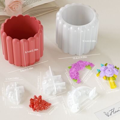 Ins Dot Relief Bird Storage Can, Platform, Silicone Mold, DIY Aromatherapy Gypsum Candle Container, Base Mold
