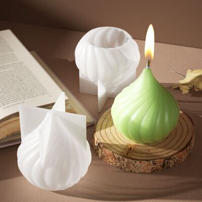 DIY Garlic Head Candle Ornament Silicone Mold Aromatherapy Gypsum Resin Mirror Onion Head Dropping Mold