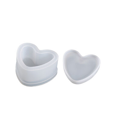 DIY Crystal Dropper Resin Mold Hexagonal Heart-shaped Storage Box Silicone Mold Wholesale