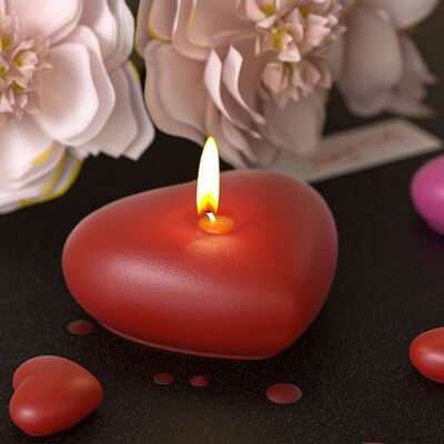 DIY Drip Glue Love Small, Medium, Mini Mirror Candle Handheld Gift Gypsum Ornament Silicone Mold