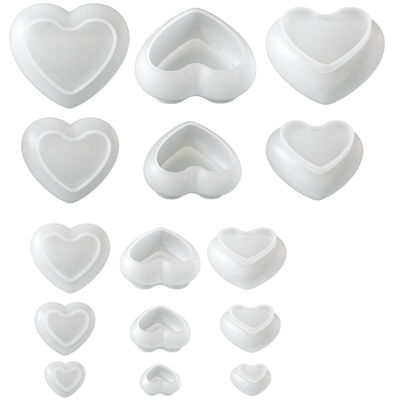 DIY Drip Glue Love Small, Medium, Mini Mirror Candle Handheld Gift Gypsum Ornament Silicone Mold