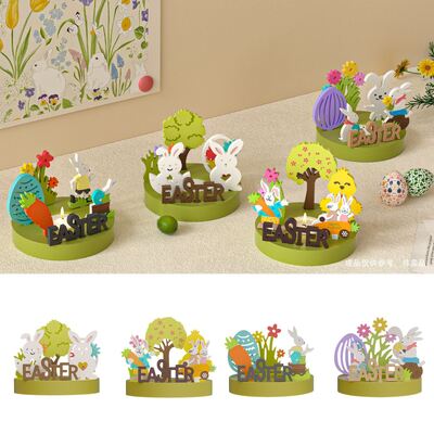 Easter Candle Holder Insert Board Ornament Silicone Mold DIY Spring New Life Flourishing All Things Su English Mold
