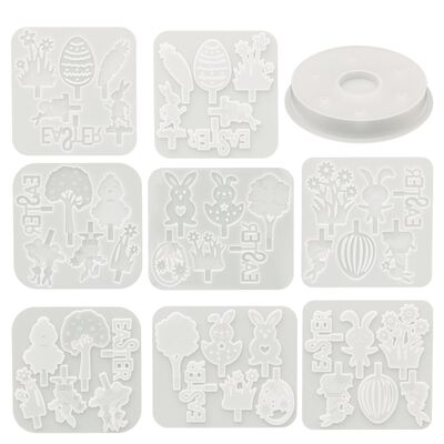 Easter Candle Holder Insert Board Ornament Silicone Mold DIY Spring New Life Flourishing All Things Su English Mold