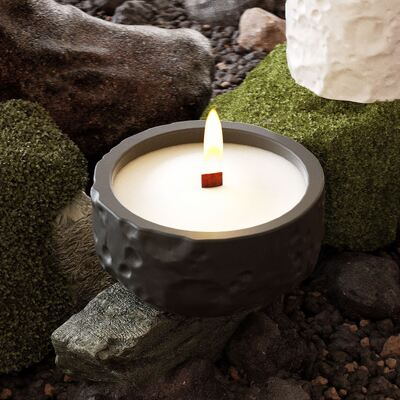 Dropping Glue Circular Space Storage Box Storage Bowl, Moon Patterned Candle Cup, Aromatherapy Gypsum Silicone Mold