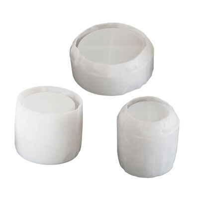 Dropping Glue Circular Space Storage Box Storage Bowl, Moon Patterned Candle Cup, Aromatherapy Gypsum Silicone Mold