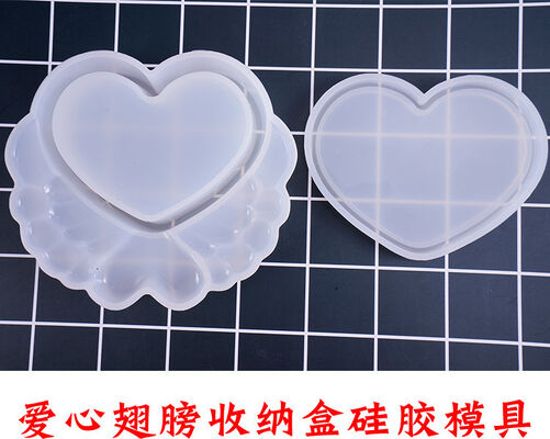 Crystal Drip Glue Mold DIY Handmade Storage Box Jewelry Box Love Crown Moon Cherry Blossom Silicone Mold