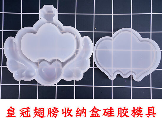 Crystal Drip Glue Mold DIY Handmade Storage Box Jewelry Box Love Crown Moon Cherry Blossom Silicone Mold