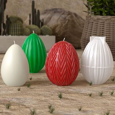Easter Egg Scented Candle Silicone Mold DIY Gypsum Scented Stone Oval Egg Shaped Candle Mold