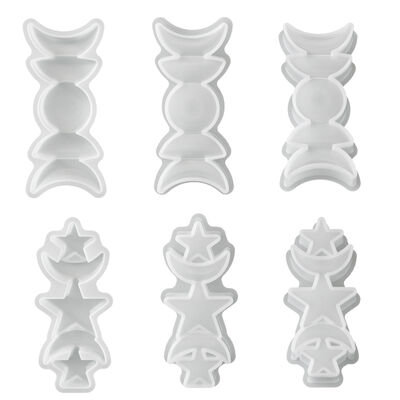 New Candle Ornament Silicone Mold DIY Aromatherapy Candle Companion Gift Sun Moon Star Moon Ornament Mold