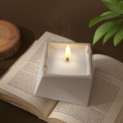 Irregular Cut Square Flower Pot Storage Can Silicone Mold DIY Aromatherapy Candle Cup Dropping Mold