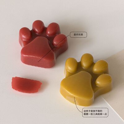 Liulian Dog Claw Aromatherapy Candle Silicone Mold DIY Cake Cheese Chocolate Flip Sugar Mold