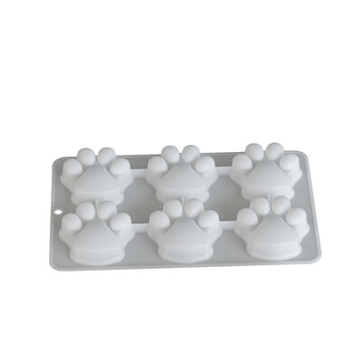 Liulian Dog Claw Aromatherapy Candle Silicone Mold DIY Cake Cheese Chocolate Flip Sugar Mold