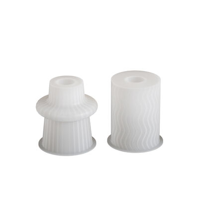 Nordic Ins Style Striped Cylindrical Candle Holder Silicone Mold DIY Aromatherapy Candle Base Gypsum Mold