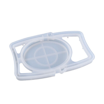 DIY Crystal Dropping Mold Creative Elliptical Makeup Mirror Acrylic Lens Silicone Mold Wholesale
