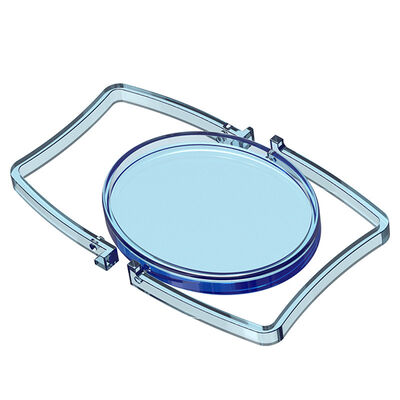 DIY Crystal Dropping Mold Creative Elliptical Makeup Mirror Acrylic Lens Silicone Mold Wholesale