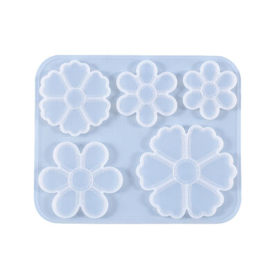 DIY Crystal Drop Glue Small Flower Mold Petal Earrings Earrings Hanging Pendant Jewelry Flower Silicone Mold