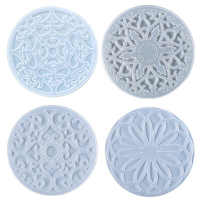 DIY Crystal Dropping Glue Mold Jewelry Platform Vine Top Coaster Silicone Mold Spot Wholesale