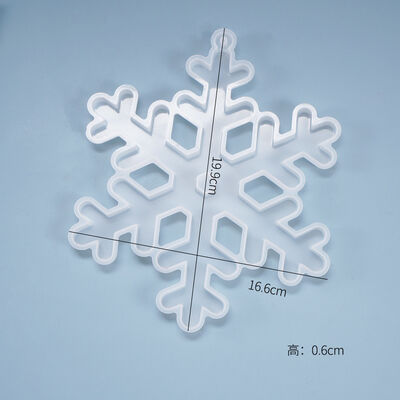 DIY Crystal Drop Glue Snowflake Pendant Mold Snowflake Hanging Christmas Hanging Piece Decorative Silicone Mold