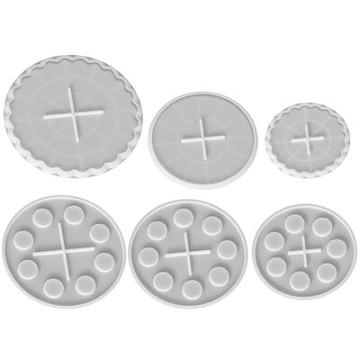 DIY Coffee Capsule Holder, Three-layer Fruit Cake Tray, Resin Gypsum Tray, Storage Rack, Silicone Mold