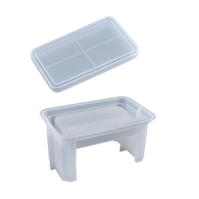 DIY Crystal Dropper Coaster Set Mold Rectangular Coaster Set Rectangular Swing Table Silicone Mold