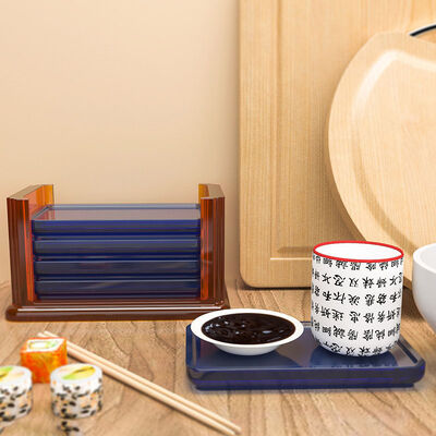 DIY Crystal Dropper Coaster Set Mold Rectangular Coaster Set Rectangular Swing Table Silicone Mold