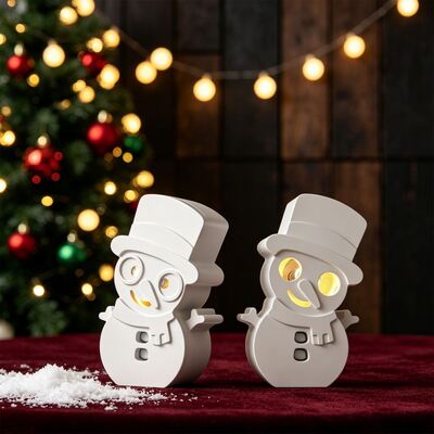 DIY Cross Border Halloween Ghost Christmas Snowman Silhouette Night Light Aromatherapy Gypsum Silicone Mold
