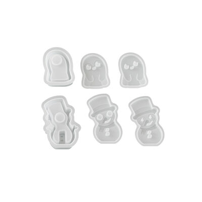 DIY Cross Border Halloween Ghost Christmas Snowman Silhouette Night Light Aromatherapy Gypsum Silicone Mold